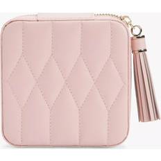 Women Jewellery Storage Wolf Caroline Leather Zipped Travel Jewellery Case