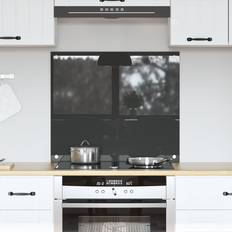 Gråa Stänkskydd vidaXL Kitchen Backsplash Dark Grey Tempered Glass 70 x 60 x 0.6 cm Splash Guard