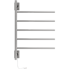 Heated Towel Rails Amba SB5-B Swivel Bar Hardwired Plug-In Combo Unit Silver