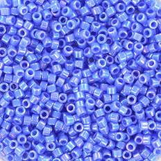 Blå Glasperler Miyuki Delica Beads AB Medium