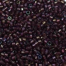 Lilla Glasperler Miyuki Delica Beads Fancy Lined Brandy