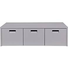 Storage benches kids Woood Industrial Kids Locker Storage Bench Hertog Grey