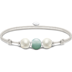 White Bracelets Thomas Sabo Karma Secret Aventurine Bead Bracelet - Pearl/Aventurine