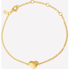 ByBiehl Dam Armband ByBiehl Just Love Bracelet One Heart GP Dam Kedjearmband Med Hänge - Gold Plated Silv