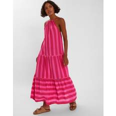 Accessorize Maxi Grimestrandkjole - Pink/Rød Tekstur - Lyserød