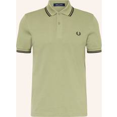 Fred perry twin tipped polo Fred Perry Twin Tipped Signature Polo Shirt - Tan