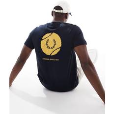 Fred Perry T-shirts on sale Fred Perry Tennis Back Print Graphic - Navy