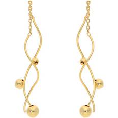 Nuni Copenhagen Øreringe Nuni Copenhagen Angelina Small Øreringe 24 kt Forgyldt Sølv - Dame - 925 Sterling Silver