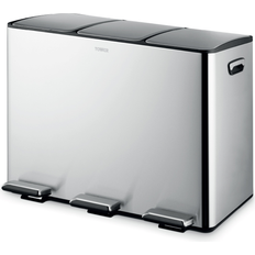 Cleaning Equipment & Cleaning Agents Tower 45L Recycling Pedal Bin Stainless Steel