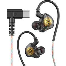 Megabilligt USB-C Kuulokemonitori Kaapeli Mikrofoni DAC Dynamic Bass Black
