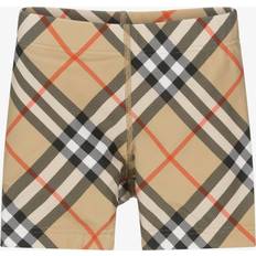 Recycled Materials Swim Shorts Burberry Childrens Check Swim Shorts - Sand