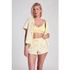 Gul Nattøj Hunkemöller Pyjamasbukser Croissant - Karamel/Lysegul