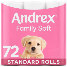 Kimberly-Clark Andrex Family Soft Toilet Tissue 72 Rolls