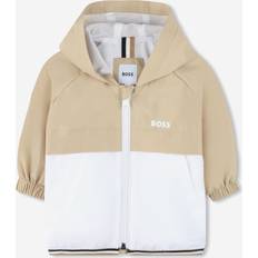 Beige Jackets Children's Clothing BOSS Boys Windbreaker - Beige/White