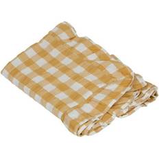 Hemtextil Fondaco Gul Duk 140x250 cm Gul Och Vit Bordsduk Vit, Gul