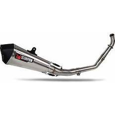 Exhaust Systems Scorpion Exhaust Serket Taper Full System Titanium Yamaha XSR 125 2021-2024