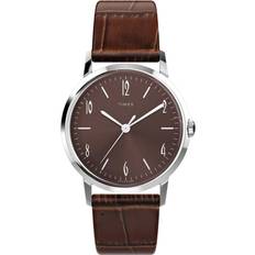 Timex Armbandsur Timex Marlin Handwind 34mm Chocolate Brown Dial