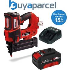 Einhell Nail Guns Einhell Power X-Change 18V Cordless Nailer Fixetto Brad Nail Gun 18/50 +4AH Kit