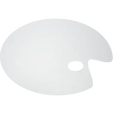 Transparent Paletter Goolrc Clear Painting Palette Acrylic Stick Proof Oval Shaped Thick Transparent Paint Color Mixing Tray