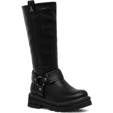 Fabric Boots Children's Shoes Patrizia Pepe Girl Leather Boots - Black