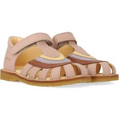 Colourblock Regnbuesandal Med Kardborreband - Rosebud/Clay/Lilac