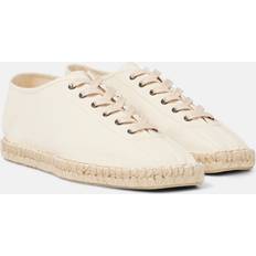 Fabric Espadrilles LEMAIRE Linoleum Canvas Lace-Up Espadrilles - White