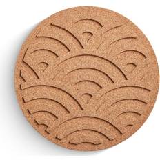Waves Rund 21 cm Natur