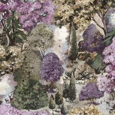 Holden Decor Basildon Forest Mulberry Green Wallpaper 53 x 1000 cm