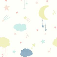 NEXT Moon Stars Pastel Tapet
