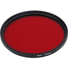 Threaded Camera Lens Filter Full Red Color Optical Glass 67mm