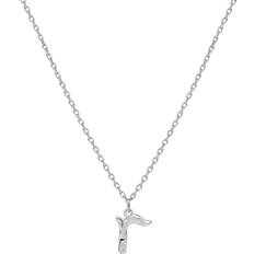 Smycken Maanesten Alphabet Necklace R - Silver Sterling 925