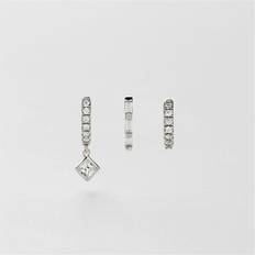 Safira Bling Huggie Hoops 3-pack