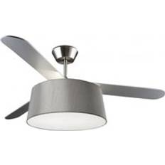LEDS-C4 Belmont Nickel Grey Ceiling Fan with Light and Remote