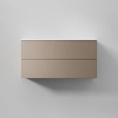Tvättställsskåp 100 INR Kommod Core Solid 100 Warm Clay 2 Lådor