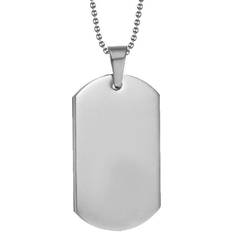 Titan Halsband Neoglint Military Tag Necklace Titanium Steel Round Bead Chain Fashionable Dog Tag Pendant Necklace for