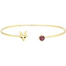 Rubiner Armband Gemondo Gardenia Garnet Fox Bangle - 9ct Yellow Gold