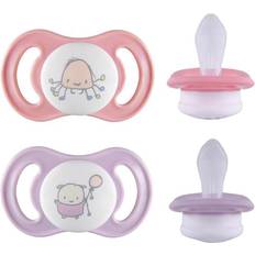 Esska Happy Mini 0+m Silikon Rosa 2-pack