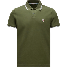 Moncler polo Moncler Logo Patch Cotton Polo Shirt - Green