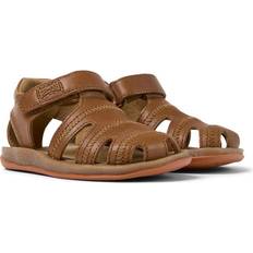 Piger Krabbesandaler Velcro Casual Børnetøj - Brunt Læder
