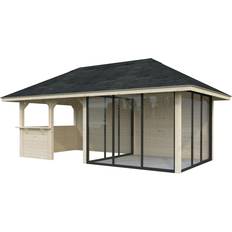 Palmako Anneks Med Skydedør Bianca 208 16.6 M² Natur