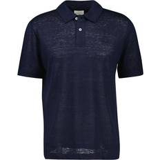 Linne Pikétröjor Gant Linen SS Polo - Evening Blue