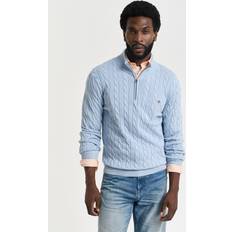 Gant Kabelstickad Tröja I Bomull Med Half-Zip