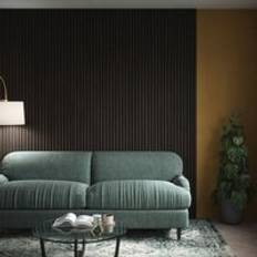 Easy Living Acoustic Slat Wall Panel 240cm x 60cm Dark Oak