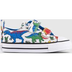 Converse Multicoloured Trainers Converse Kids All Star 2V Ox Dinocons Trainers - White