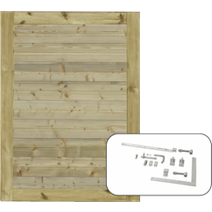 Röda Grindar Plus Grind Plank Enkel Med Beslag 100 x 125 cm