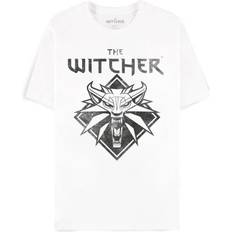 The Witcher Wolf Logo Gaming T-Shirt - White