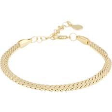 Smycken Snö of Sweden Row Bracelet Plain Gold Onesize