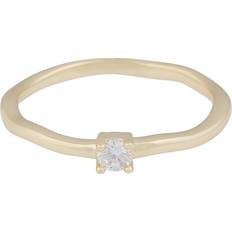 Snö of Sweden Ringar på rea Snö of Sweden Jen Small Stone Ring - Gold/Clear