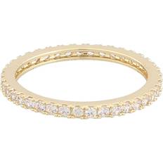Snö of Sweden Ringar Snö of Sweden Rio Thin Stone Ring - Gold Clear