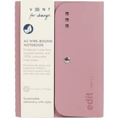 Pink Notepads Edit Powder Pink A5 Wire-Bound Folio